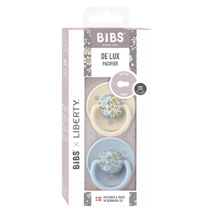 BIBS Speen Liberty De Lux Baby Blue 2St - BIBS - Babywinkel - 5713795243204