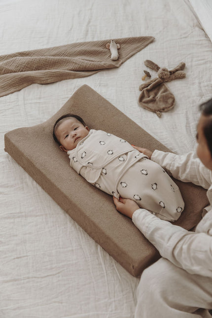 <tc>Meyco</tc> Baby Uni Coussin à langer housse éponge Taupe 50X70Cm