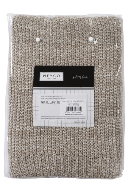 <tc>Meyco</tc> Couverture de lit Relief Mixed Sand