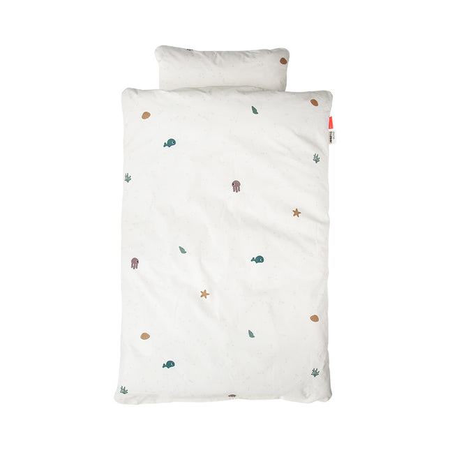 <tc>Done by Deer</tc> Housse de couette Sea Friends Beige 100x130cm