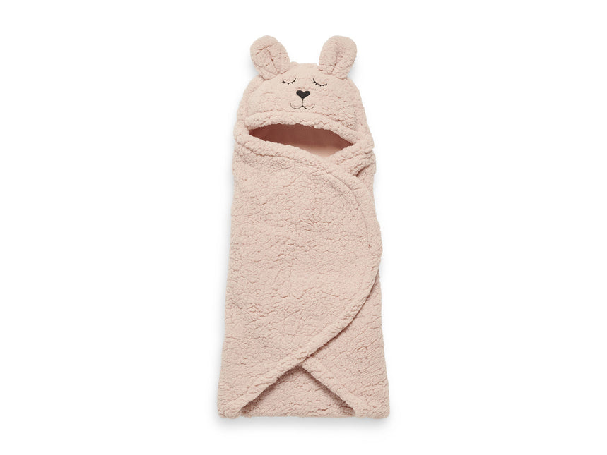 <tc>Jollein</tc> Couverture d'écharpe Baby Bunny Rose pâle