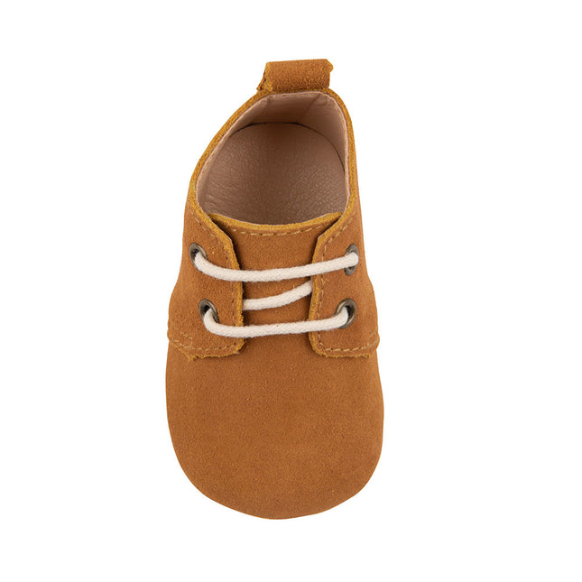 <tc>Baby Dutch</tc> Chaussures pour bébé en daim cognac