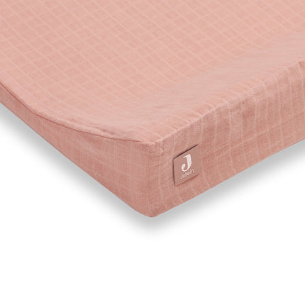 <tc>Jollein</tc> Housse de matelas à langer Coton froissé Bois de rose 50x70cm