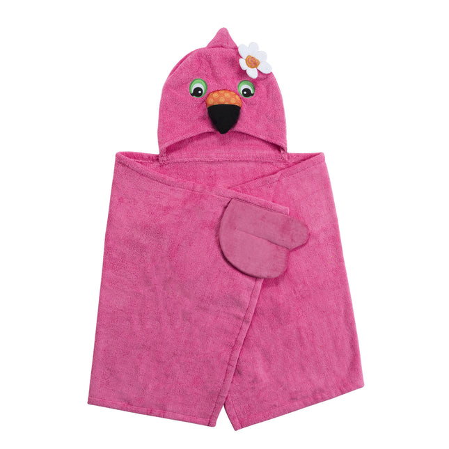 <tc>Zoocchini</tc> Serviette de bain Bébé Franny Le Flamant Coton