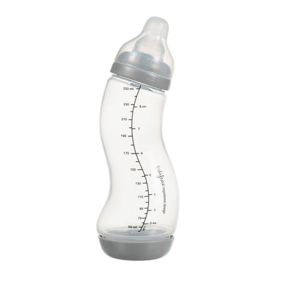 <tc>Difrax</tc> S-Bottle 123 Transparent/Gris 250 ml