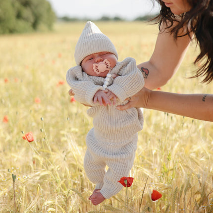 <tc>Mushie</tc> Pantalon bébé Chunky Knit Beige