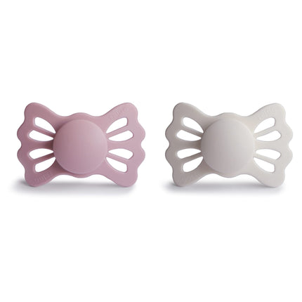 <tc>Frigg</tc> <tc>tétine</tc> Taille 2 Lucky Primrose/Gris argenté Silicone 2-Pack