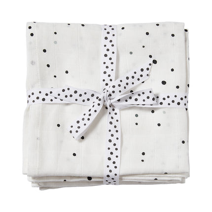 <tc>Done by Deer</tc> Drap de nuit Dreamy Dots Noir/Blanc 2pcs