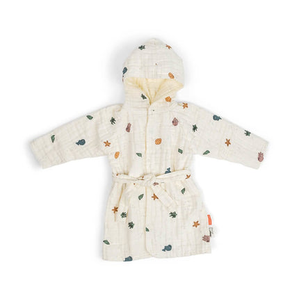 <tc>Done by Deer</tc> Peignoir Baby Gots Sea Friends Beige