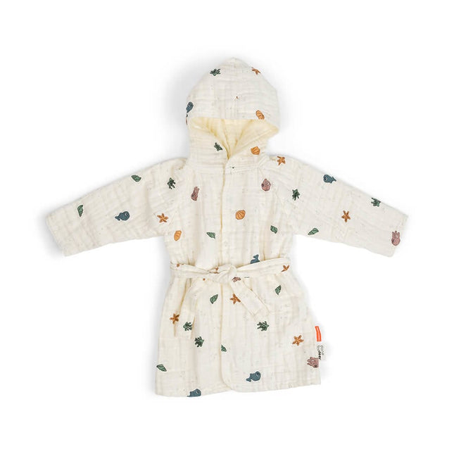 <tc>Done by Deer</tc> Peignoir Baby Gots Sea Friends Beige