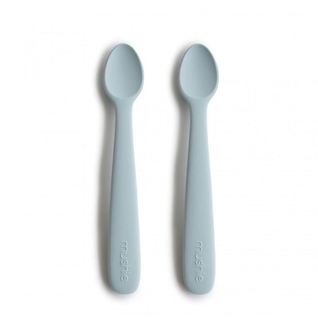 <tc>Mushie</tc> Cuillère à bébé Bleu poudre 2pcs