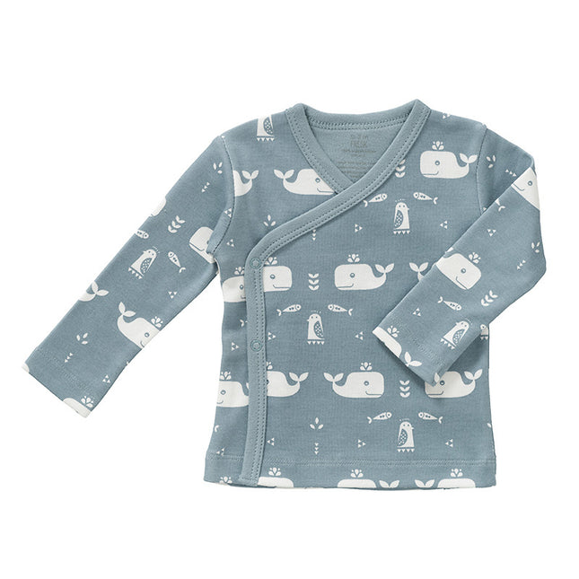 <tc>Fresk</tc> Cardigan enveloppant Whale Blue Fog