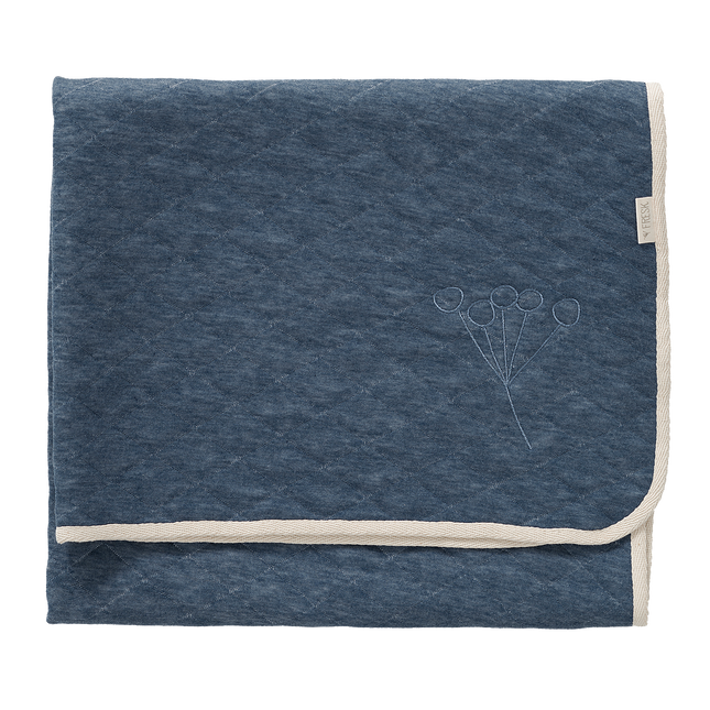 <tc>Fresk</tc> Couverture de lit Nordic Blue Indigo 100x150cm