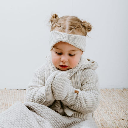 <tc>Baby's Only</tc> Cradle blanket Sky-Chunky Urban Taupe