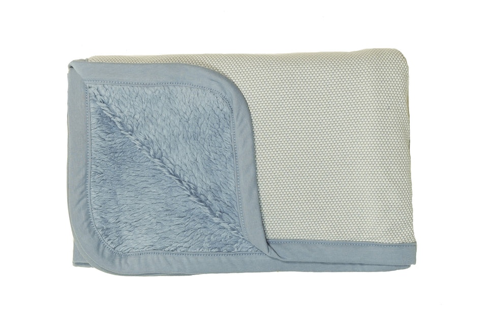 <tc>Snoozebaby</tc> La couverture du berceau T.O.G 2.0 Bleu frais 100x75cm