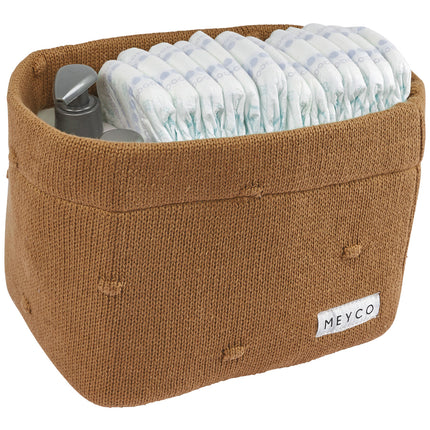 <tc>Meyco</tc> Panier de marchandises Petit Mini Knots Toffee