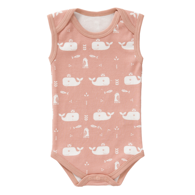 <tc>Fresk</tc> Grenouillère sans manches Baleine Mellow Rose