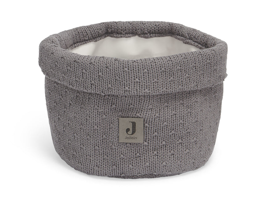 <tc>Jollein</tc> Panier de marchandises Bliss Knit Storm Grey