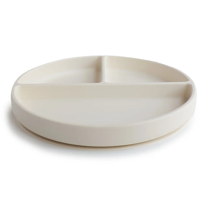 <tc>Mushie</tc> Assiette bébé Silicone Ivoire