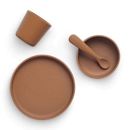 <tc>Jollein</tc> Vaisselle pour enfants Silicone Caramel