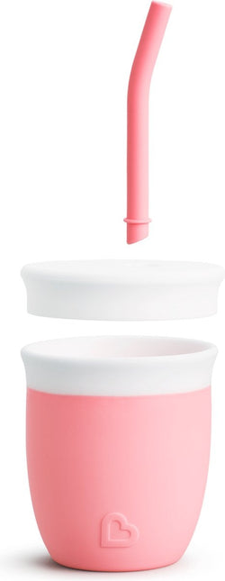 <tc>Munchkin</tc> Tasse à paille en silicone rose