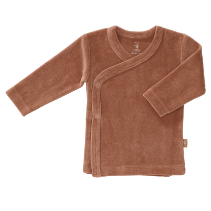 <tc>Fresk</tc> Cardigan enveloppant Velours Twany Brown