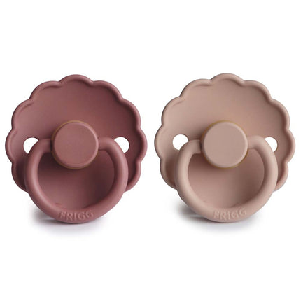 <tc>Frigg</tc> <tc>tétine</tc> Taille 1 Daisy Baby Blush/Woodchuck Latex 2-Pack