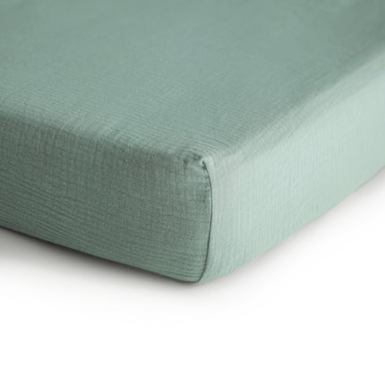 <tc>Mushie</tc> Drap de lit Vert romain