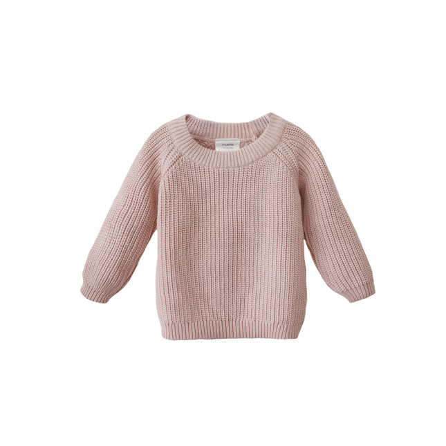 <tc>Mushie</tc> Pull bébé Chunky Knit Blush