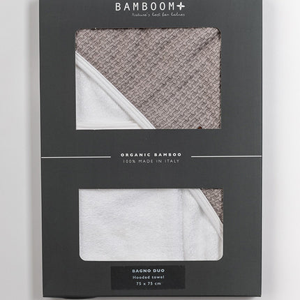 <tc>Bamboom</tc> Serviette de bain Baby Duo Soft Stone Pearl Grey