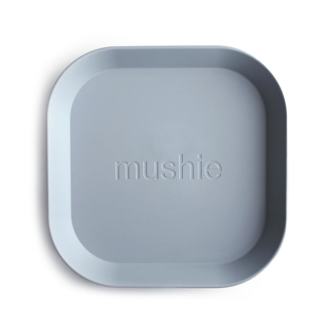 <tc>Mushie</tc> Assiette bébé carrée nuage 2pcs