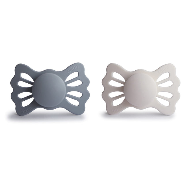 <tc>Frigg</tc> <tc>tétine</tc> Taille 2 Lucky Great Gray/Gris argenté Silicone 2-Pack