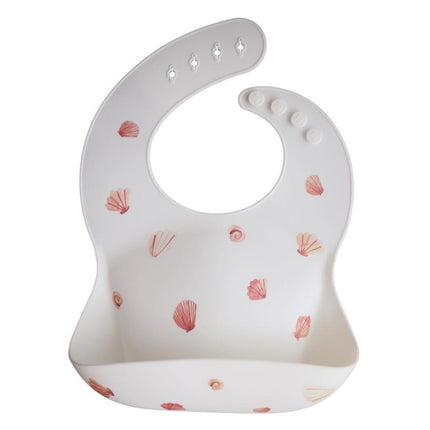 <tc>Mushie</tc> Bib Silicone Shells Ivory