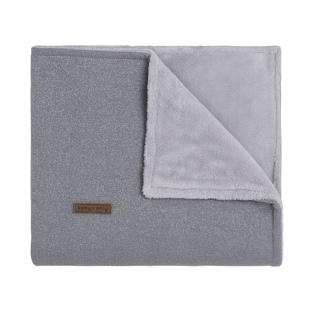 <tc>Baby's Only</tc> Couverture de berceau Teddy Sparkle Melee Silver Grey