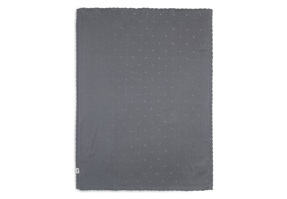 <tc>Jollein</tc> Couverture de berceau Pointelle Storm Grey 100x150cm