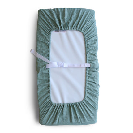 <tc>Mushie</tc> Housse de matelas à langer Vert romain