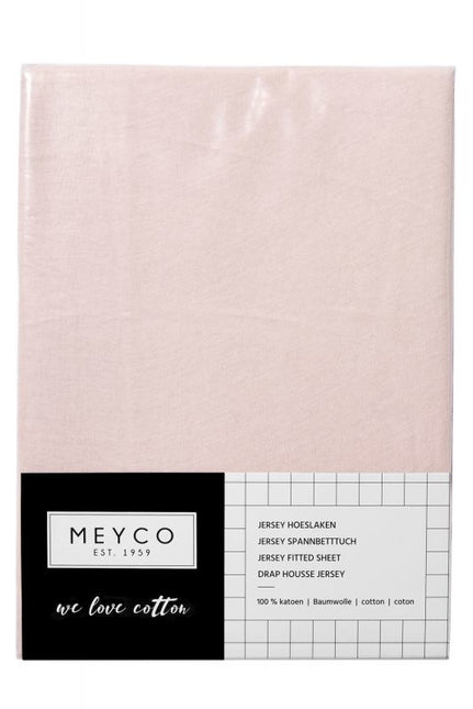 <tc>Meyco</tc> Drap-housse Jersey Rose Clair 40x80/90 cm