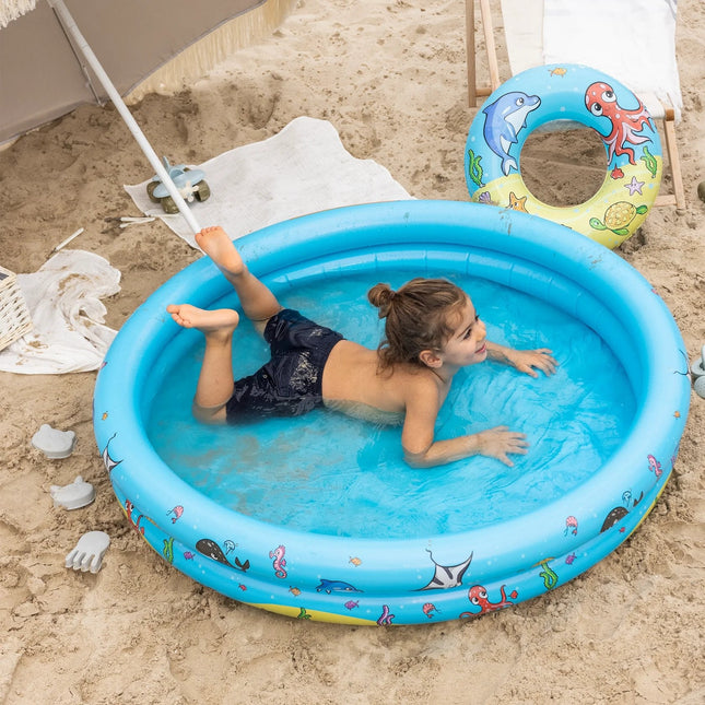 <tc>Swim Essentials</tc> Ensemble de piscine avec ballon de plage et panier de natation 3 pièces