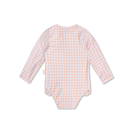 <tc>Swim Essentials</tc> Maillot de bain enfant abricot orange manches longues.