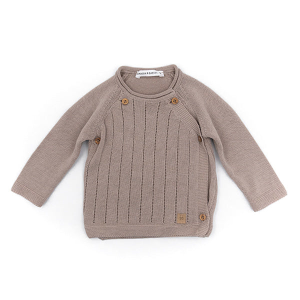 <tc>Bamboom</tc> Pull bébé tricoté enveloppé Camel