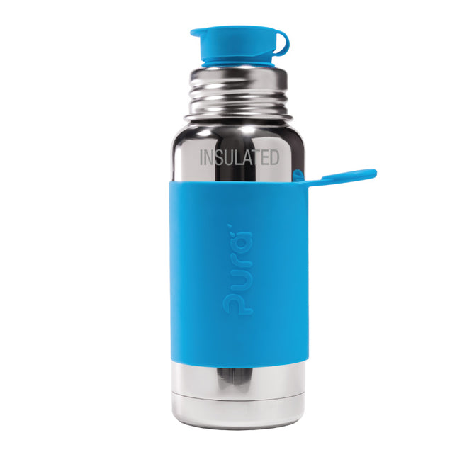 <tc>Pura</tc> Thermos Flask en acier inoxydable 475Ml Set Aqua 3 piece