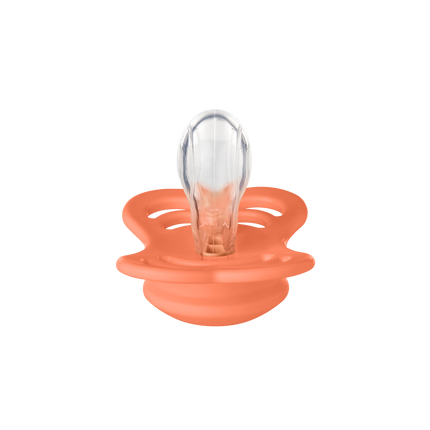 <tc>BIBS</tc> <tc>tétine</tc> Taille 1 Silicone Supreme Papaya