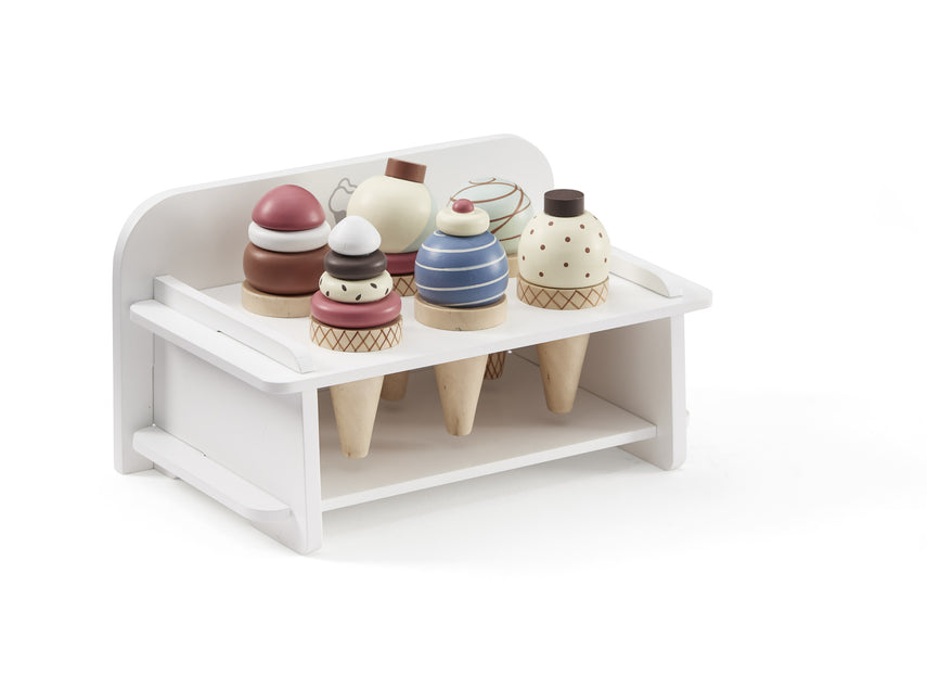 <tc>Kid's Concept</tc> Jouet en bois support à crème glacée 6pcs