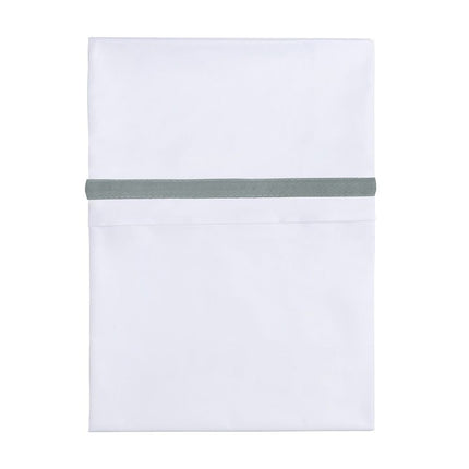 <tc>Baby's Only</tc> Drap de berceau Passepoil tissé Vert de mer/Blanc