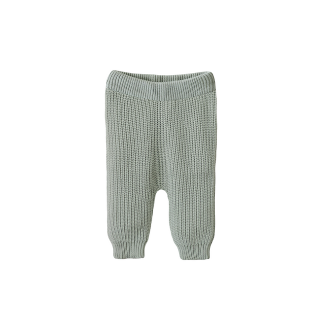 <tc>Mushie</tc> Pantalon bébé Chunky Knit Light Mint