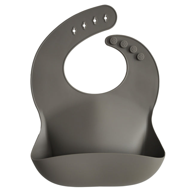 <tc>Mushie</tc> Bavoir Silicone Gris Colombe