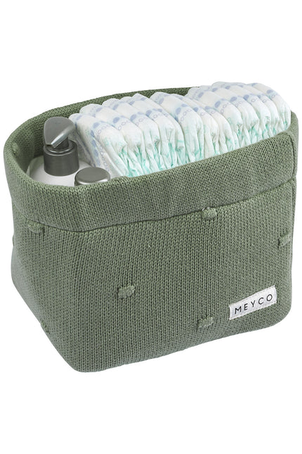 <tc>Meyco</tc> Panier de marchandises Mini nœuds moyens Vert forêt