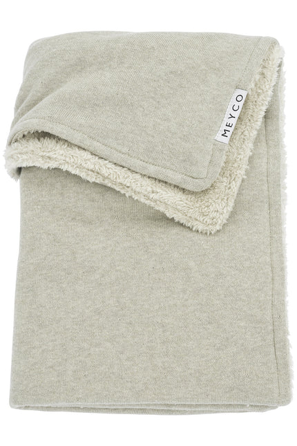 <tc>Meyco</tc> Couverture Bedstead Teddy Knit Basic Sand Melange