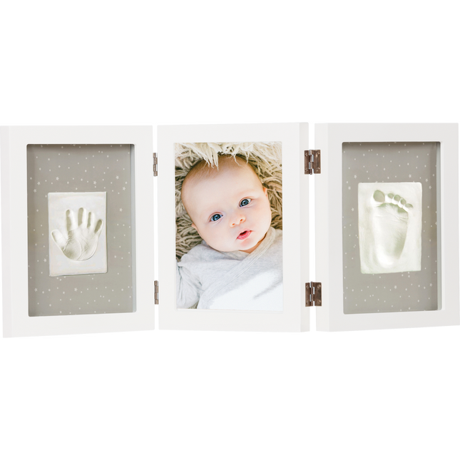 <tc>Dooky</tc> Boîte cadeau Baby Print Triple Frame Kit Happy Hands