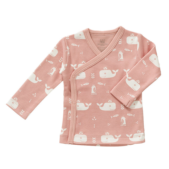 <tc>Fresk</tc> Cardigan enveloppant Whale Mellow Rose